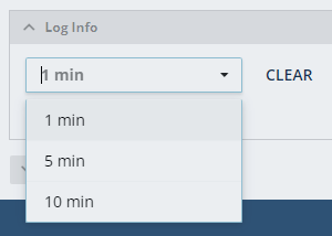 Enable Logging Dropdown